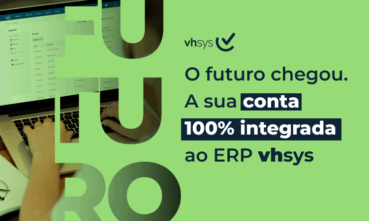 Conta Integrada: sistema vhsys tem Conta PJ Stone 100% integrada ao ERP