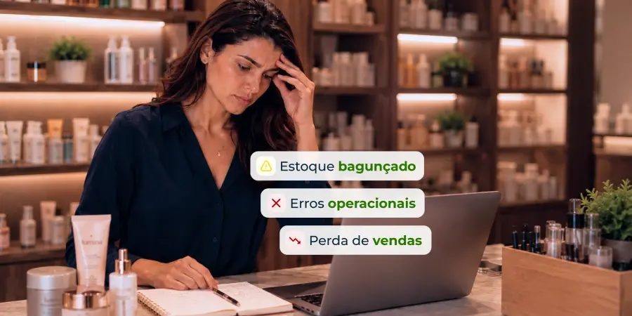 Você perde com cosméticos parados no estoque